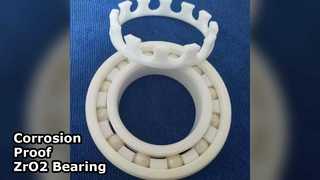 ZrO2 সিরামিক বিয়ারিং 35x72x17mm জারা প্রমাণ