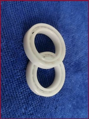 সিরামিক বল বিয়ারিং 6800 6802 AUV এর জন্য ZrO2+PEEK খোলা সিলিং সহ
